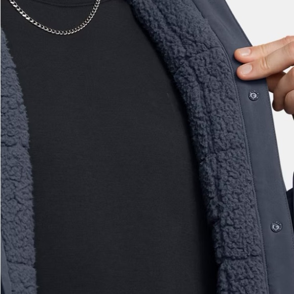 Men's Under Armour Expanse Quilted Shacket -grey - Picture 3 of 5